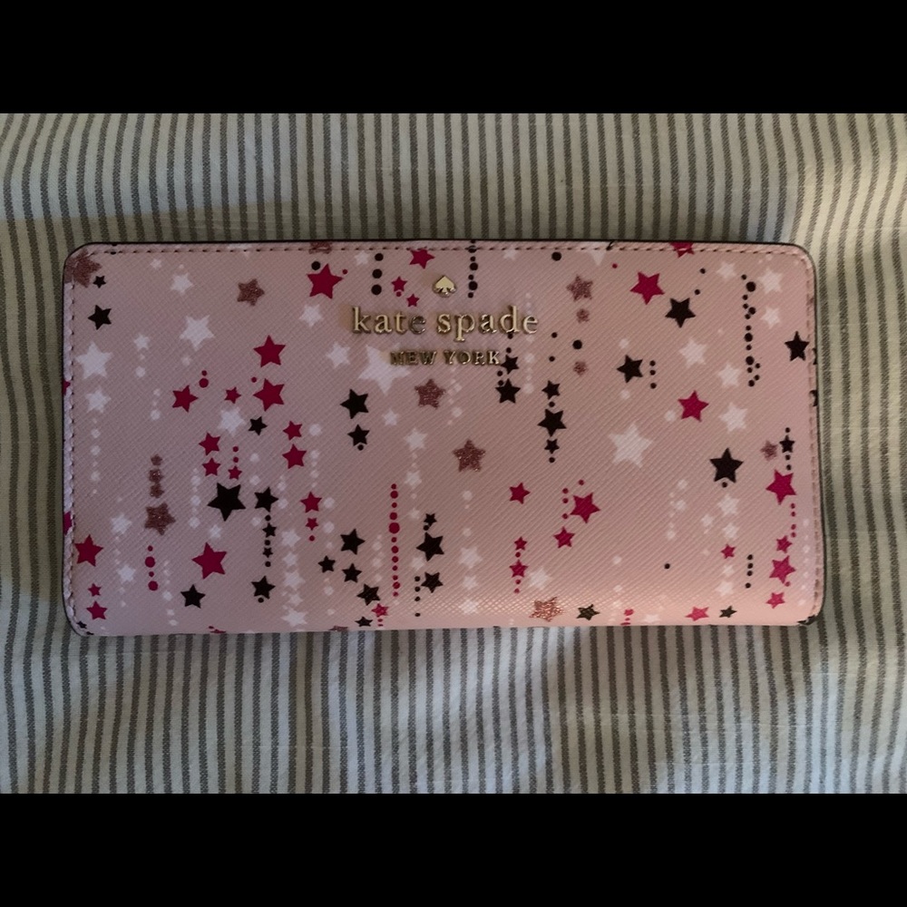 NWT Kate Spade Falling Stars Wallet